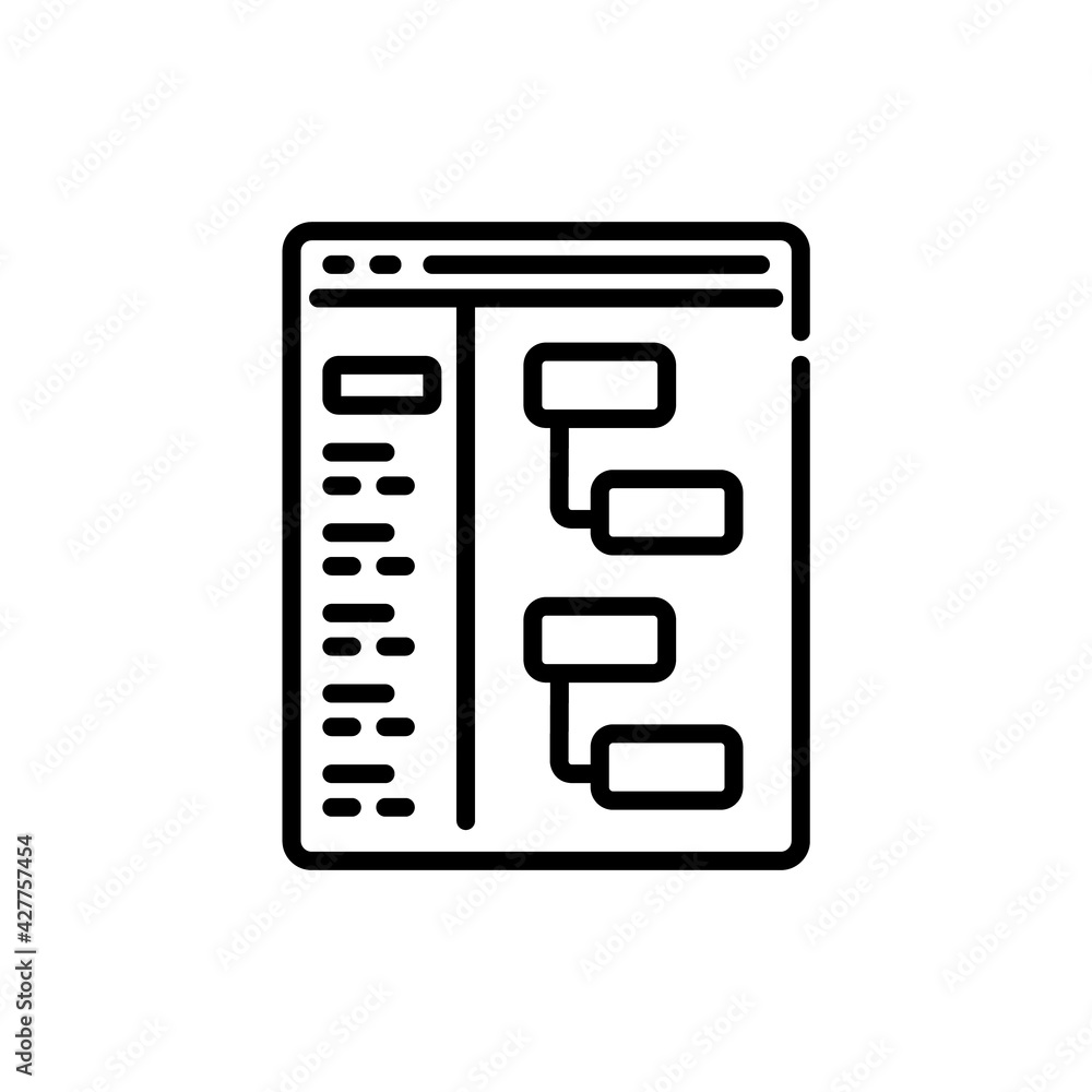 Poster hierarchy topology icon symbol illustration design. network and communication icon. vector illustrat