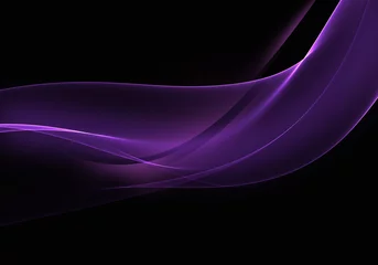 Fotobehang Abstract background waves. Black and grape purple abstract background for wallpaper or business card © britaseifert