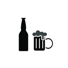 Illustration Vector graphic of Beer icon template