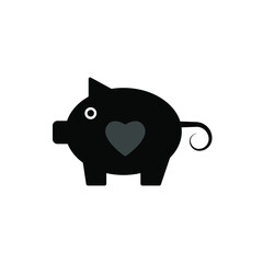 Illustration Vector graphic of piggi bank icon template