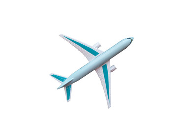 Naklejka na ściany i meble toy airplane white with blue, insulated