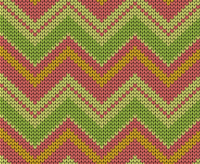 Seamless vector knitted texture illustration