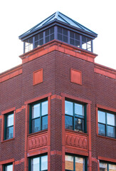 Red Firehouse building design texture