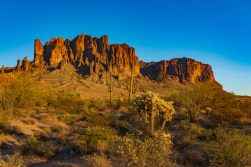 Superstition Mountains From Lost Dutchman State Park