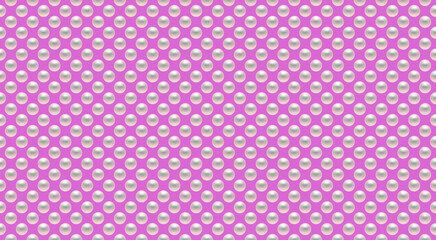 Pearls on pink background. Seamless vector illustration.