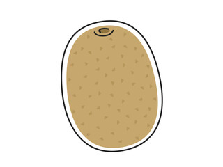果物のキウイフルーツのイラスト