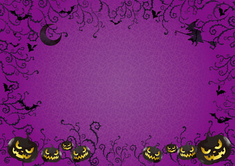 HALLOWEENの水彩風フレームセット © okaka08