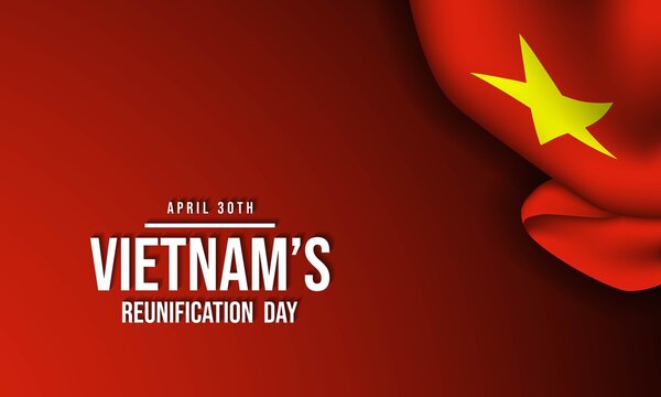 Vietnam&rsquo;s Reunification Day Background Design. Vector Illustration.