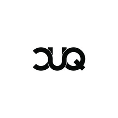 cuq letter original monogram logo design