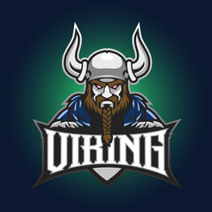 Viking's Warrior Logo Empire Mascot Vector Illustration