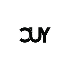 cuy letter original monogram logo design
