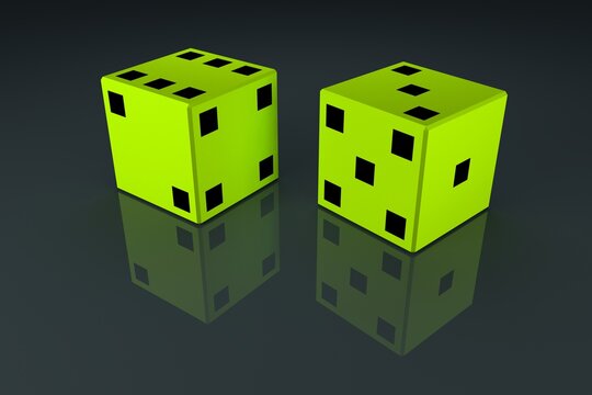 Pair of Green Dice
