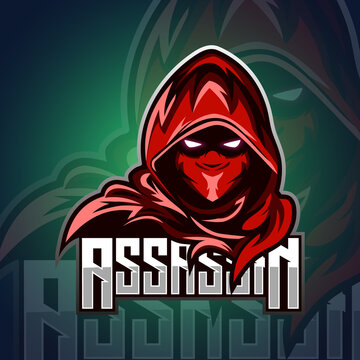 Assassin Logo Mascot Vector Illustration Emblem