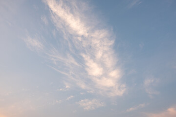 The sky is bright in the rainy season of the new morning.