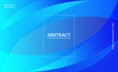 abstract blue gradient banner background