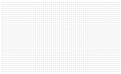 Grid paper. Dotted grid on white background. Abstract dotted transparent illustration with dots. White geometric pattern for school, copybooks, notebooks, diary, notes, banners, print, books