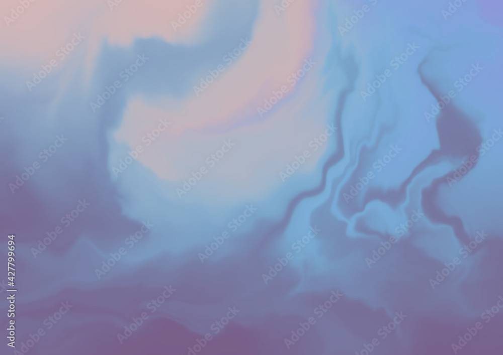 Poster abstract background with colorful paint splashes and wave patterns