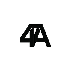 4a original monogram logo design