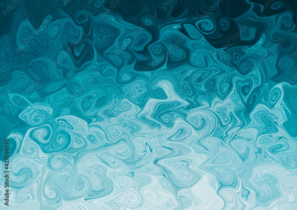 Poster abstract background with colorful paint splashes and wave patterns