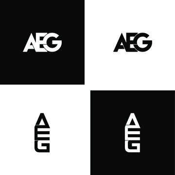 Aeg Letter Original Monogram Logo Design