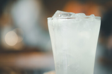 A glass of Iced lemon juice