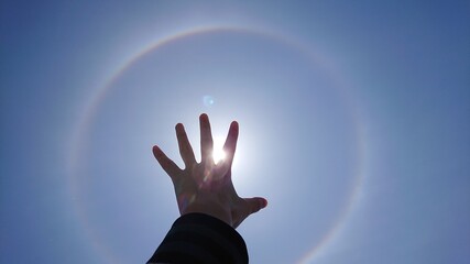 Halo and Hand