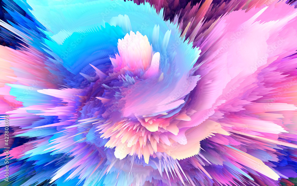 Sticker abstract and cool background of the universe explosion
