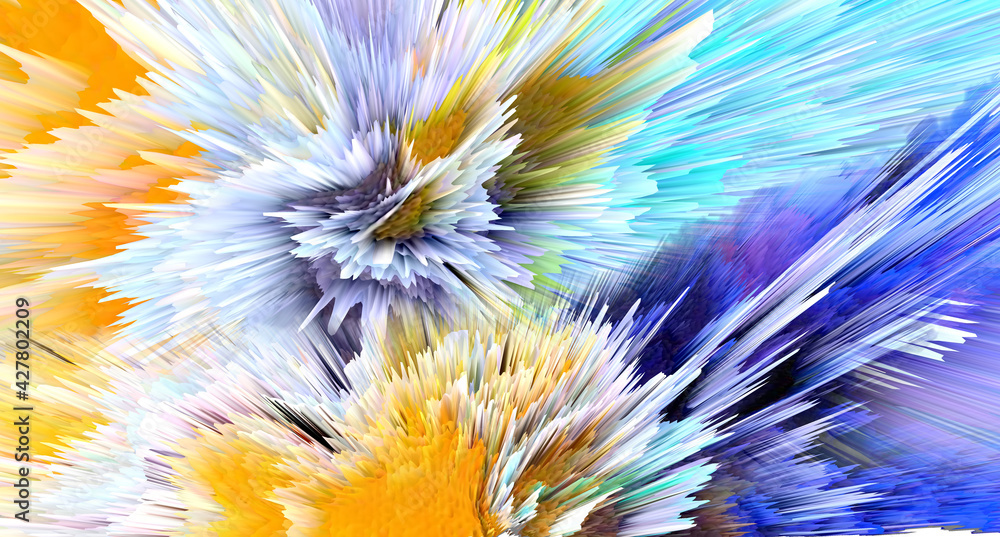 Poster abstract and cool background of the universe explosion