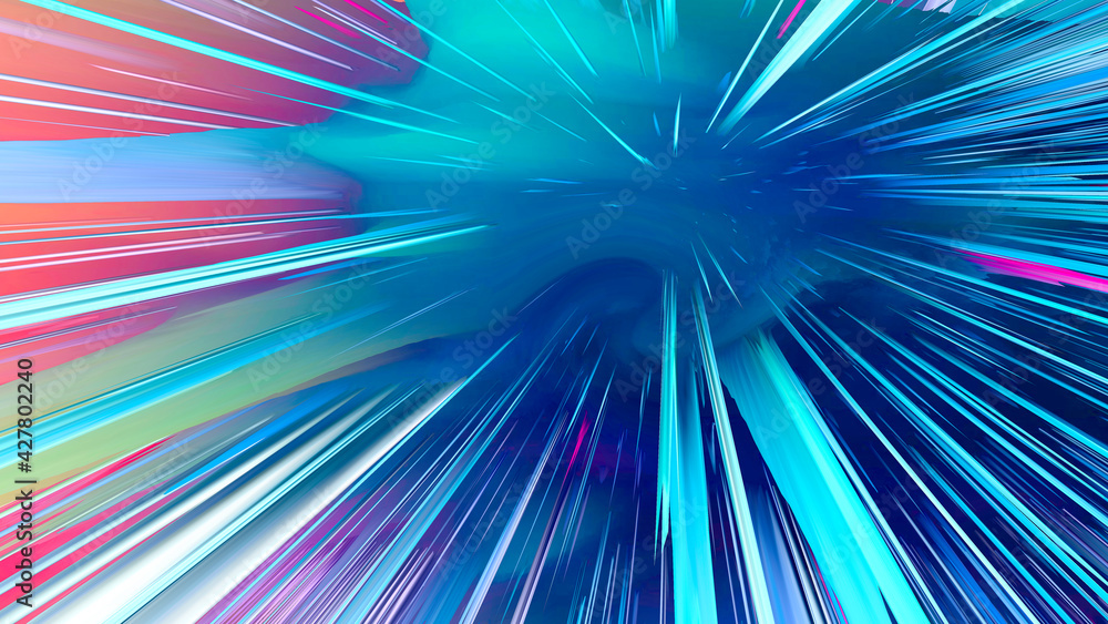 Wall mural abstract and cool background of the universe explosion