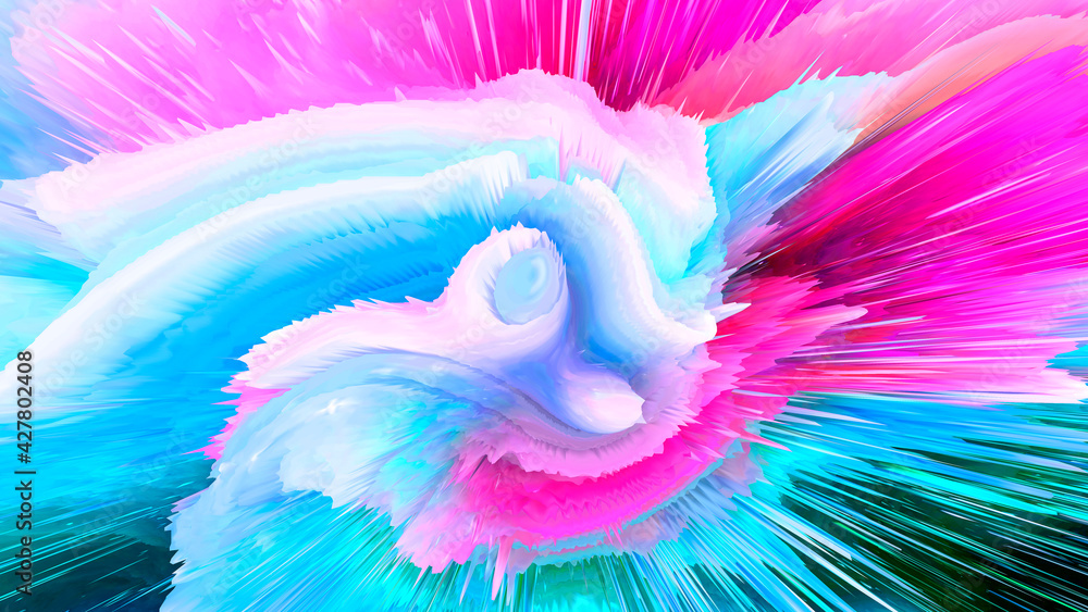Poster abstract and cool background of the universe explosion