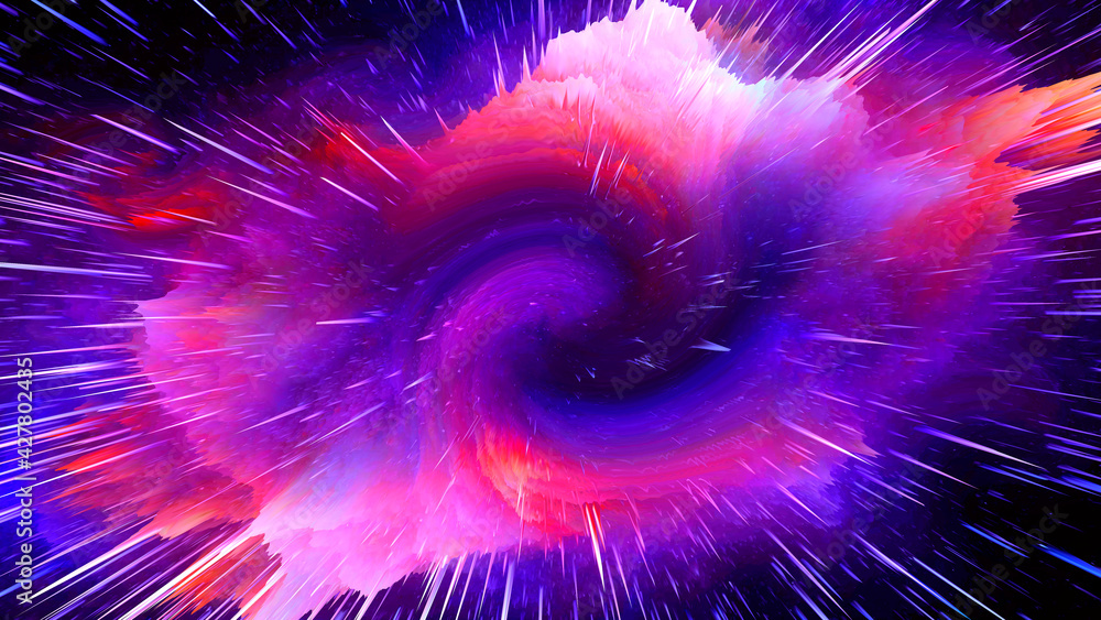 Wall mural abstract and cool background of the universe explosion