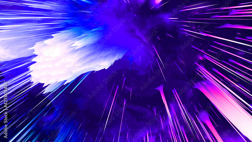 Wall mural abstract and cool background of the universe explosion