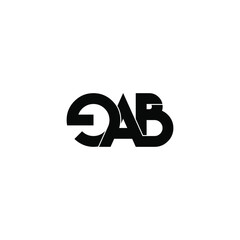 eab letter original monogram logo design