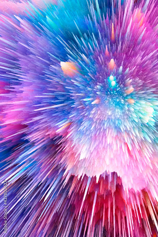 Sticker abstract and cool background of the universe explosion