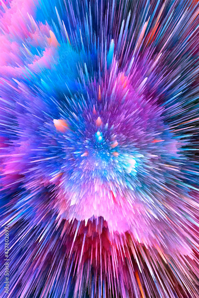 Wall mural abstract and cool background of the universe explosion