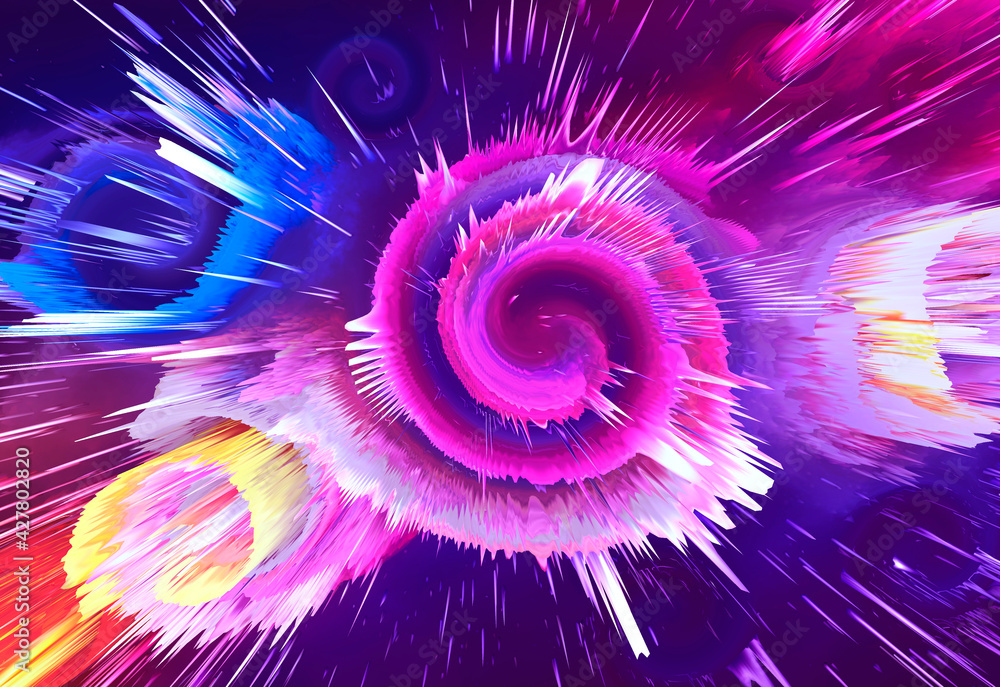 Poster abstract and cool background of the universe explosion