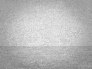 empty gray interior with concrete wall