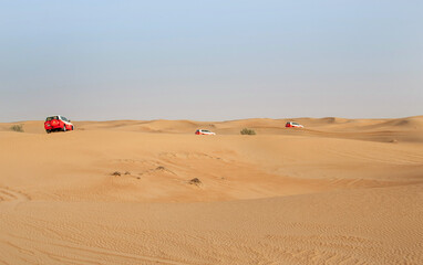 Fototapeta na wymiar 4x4 in desert