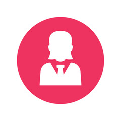 Businesswoman icon vector graphic illustration