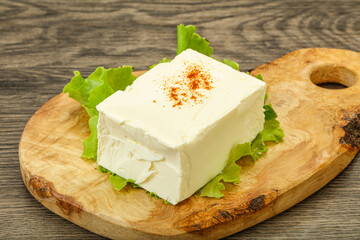 Greek traditional soft feta cheese
