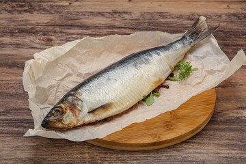 Salted Herring fish with pepper
