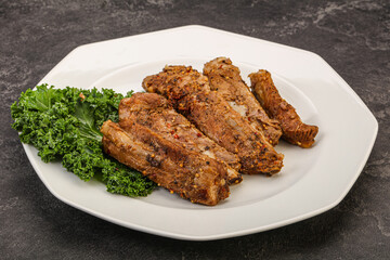 Stewed pork ribs with spices