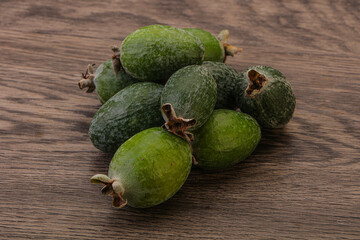 Tropical green sweet fruit Feijoa