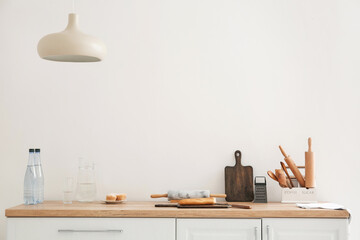 Stylish interior of modern kitchen