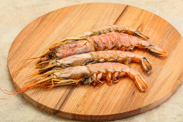 Tasty big Langoustine over the board