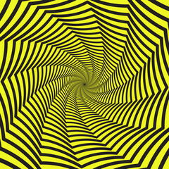 Dynamic circular pattern psychedelic Abstract background. Optical Illusion of movement. Use for cards, invitation, wallpapers, pattern fills, web pages elements and etc.