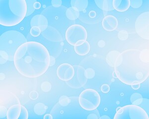 blue water and bubble bokeh background