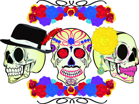 SKULL DAY OF THE DEAD