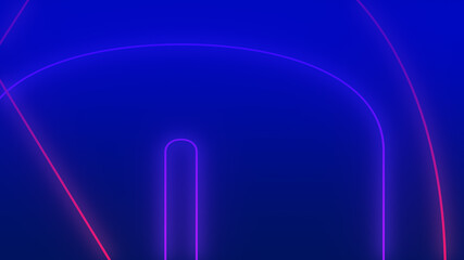 Abstract dark blue green and purple neon light gradient background.3d render illustration.