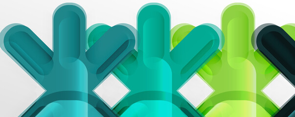 Abstract glossy crosses background for business or technology presentations, internet posters or web brochure covers